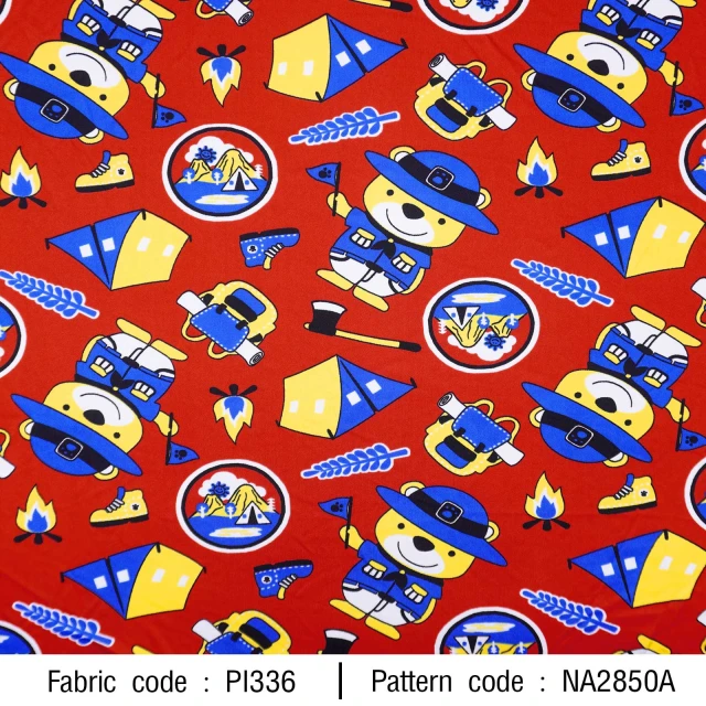 ลายพิมพ์ หมีเข้าค่าย