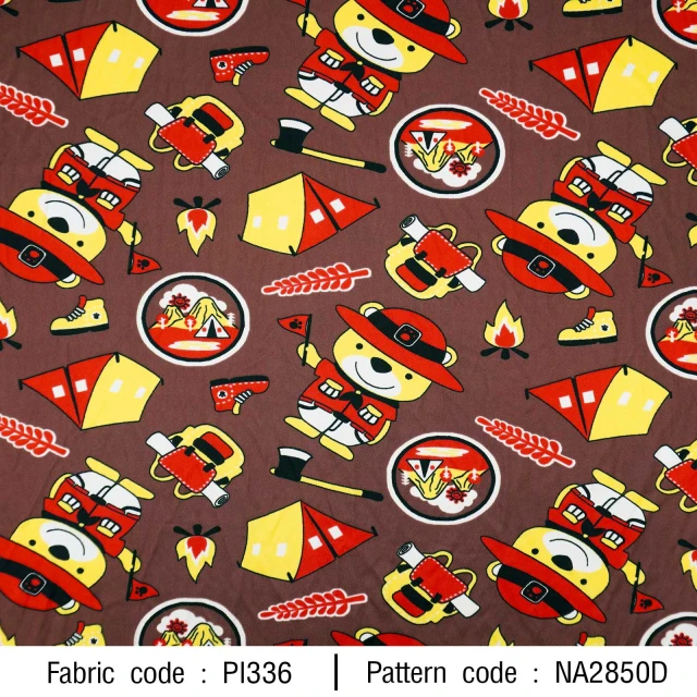 ลายพิมพ์ หมีเข้าค่าย